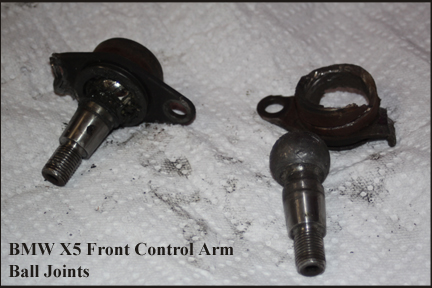 BMW X5 - Old ball joint assembly for front (tension) control arm 