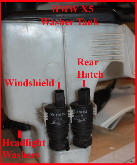 Bmw windshield washer pump leak #7