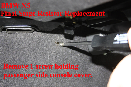BMW X5 - final stage resistor.