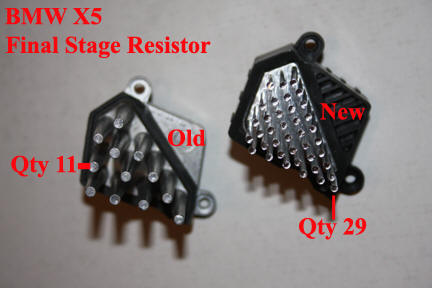 BMW X5 - final stage resistor.