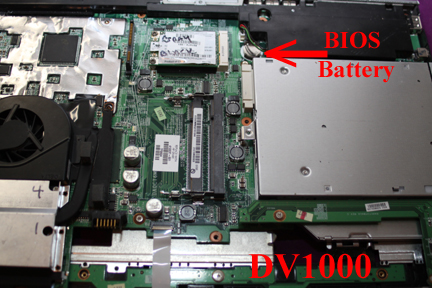HP DV1000 - BIOS Battery