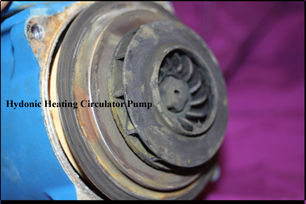 Hydronic Heating System - Circulator Pump Shaft.