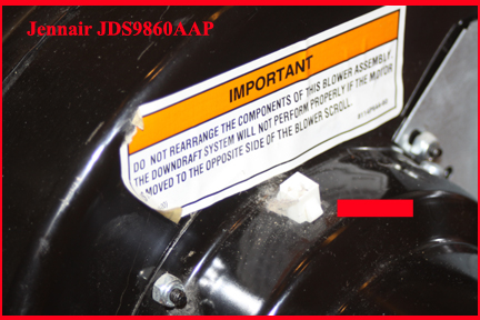 Jennair JDS9860AAP Blower Cable Connector