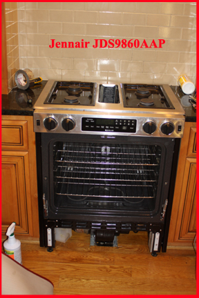 Jennair JDS9860AAP with lower panel and Oven Door Removed