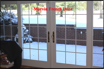 Marvin Wood French Doors - Shows Sliding Double Door