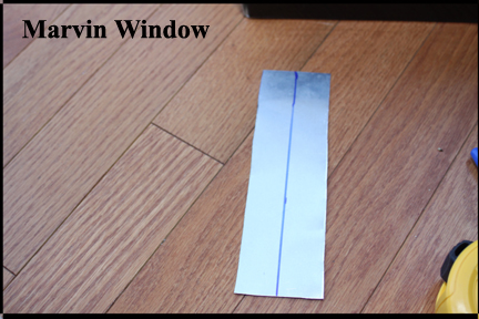 Marvin Wood Double Hung Windows - Shows Aluminum Strip Need to Repair Top of Broken Vinyl Track