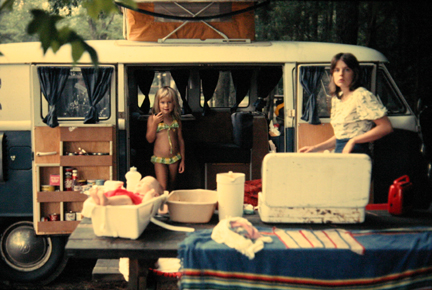 1967 VW Bus on Camping Trip