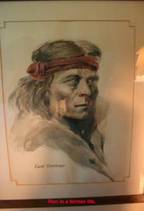 "Ron as Zuni Governor in a past life"