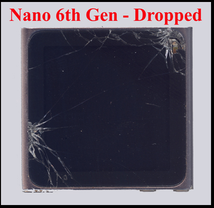 Apple Nano, 6 Generation - Shattered Glass. 