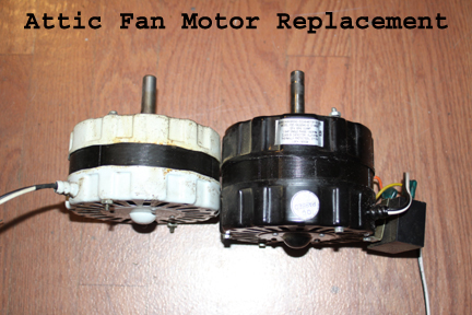 How To Replace Attic Vent Fan Motor