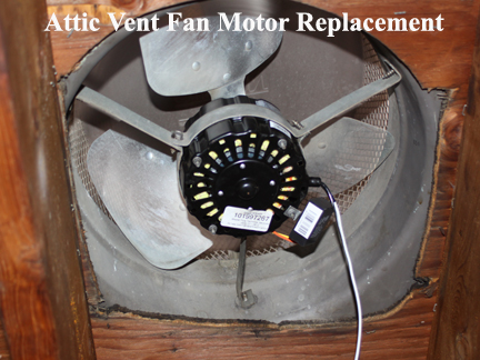 How To Replace Attic Vent Fan Motor