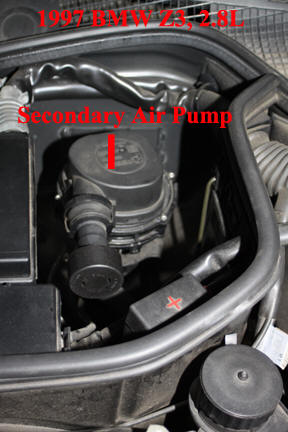 BMW Z3: Secondary Air Pump.