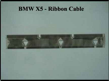 BMW X5 high cluster ribbon cable - silver