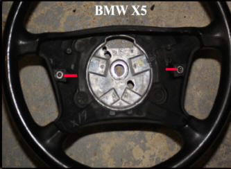 BMW X5 - Steering Wheel with Airbag Removed.
