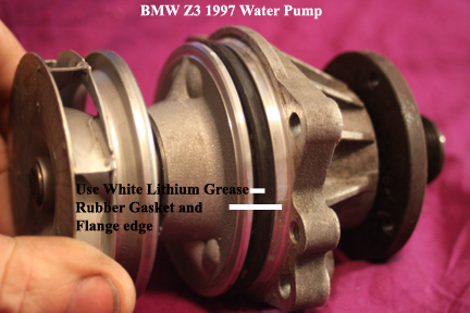 BMW Z3 - Shows Where to Put Grease on Pump.