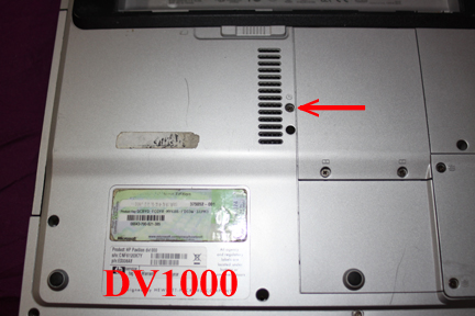 HP DV1000 - How to Remove the CD-DVD Drive.