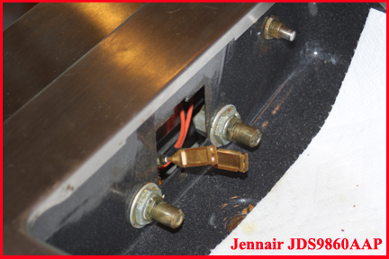 Jennair JDS9860AAP spark wires out of connector