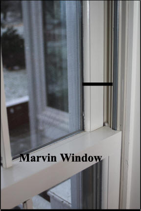 Marvin wood double hung window