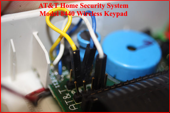 Model 8440 AT&T Home Security System - House Code Definition Pins and Wires