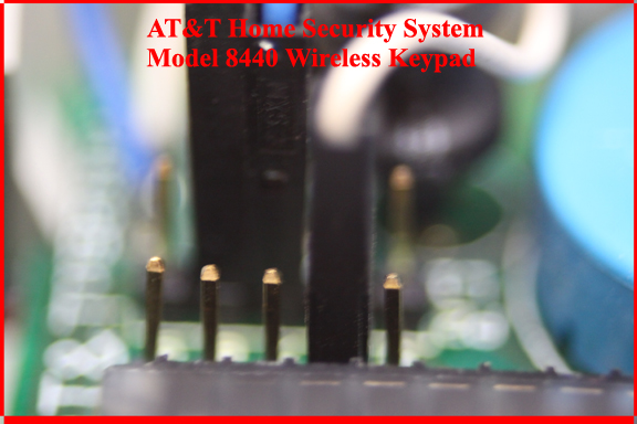 AT&T Home Security System - Wireless Keypad House Code circuit board pins