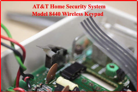 AT&T Home Security System - Wireless Keypad, Function buttons ribbon cable