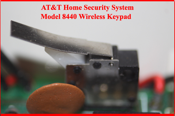 AT&T Home Security System - Wireless Keypad tamper microswitch
