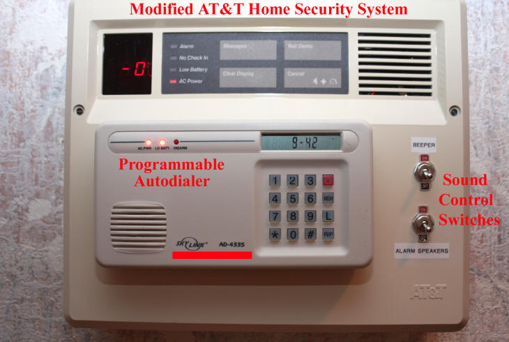 Modified AT&T Security System Central Controller (CC)